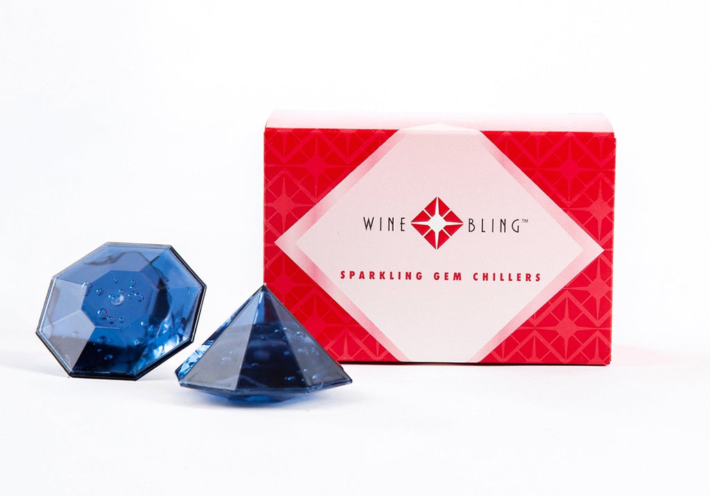 Wine Bling™ Sparkling Gem Chillers 2 Pack - Sassy Sapphires